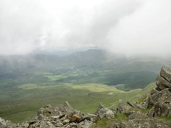 Stormy Skies from the summit of Moel Siabod, Snowdonia