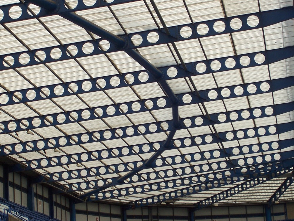 Photograph of Mathew Harding Stand (roof) Chelsea Football Club