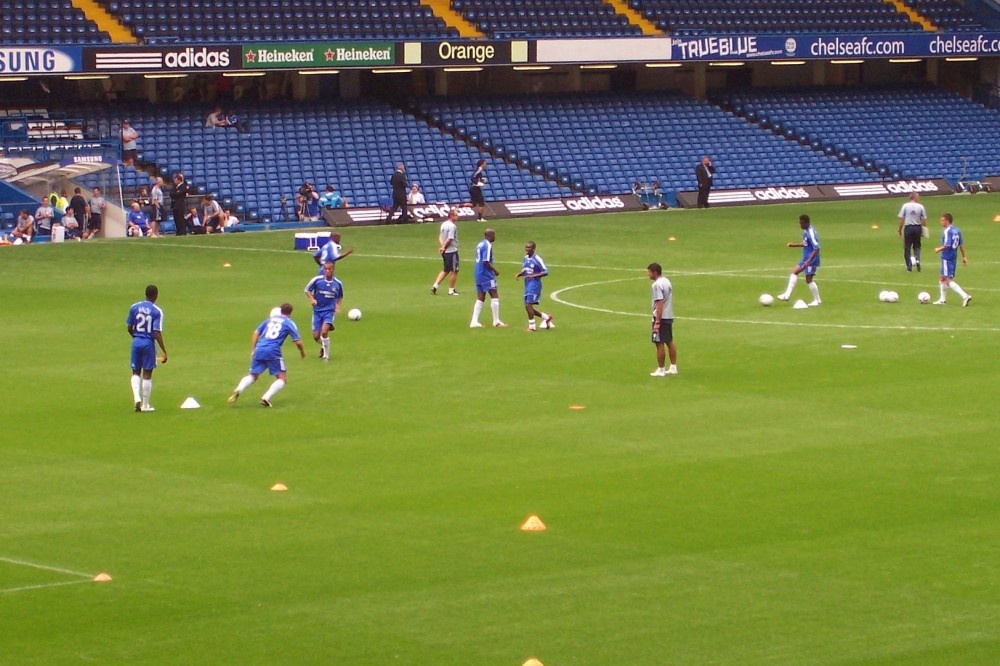 Chelsea Team at training session