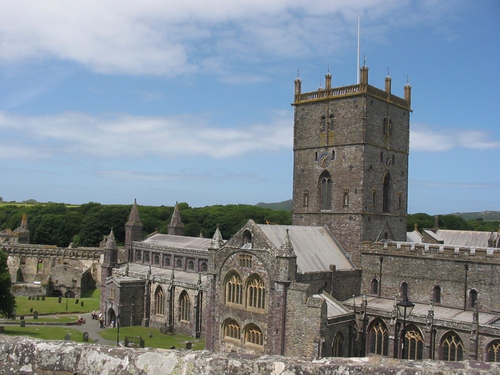 the amazing cathedral at St. David's, Pembrokeshire, summer 2006 photo by Jean Eades