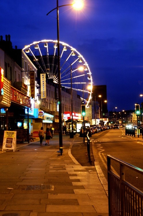 Night time in Margate, Kent. july 2006