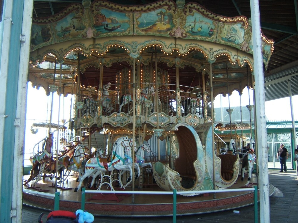 The carousel on the north pier at Blackpool in Lancashire