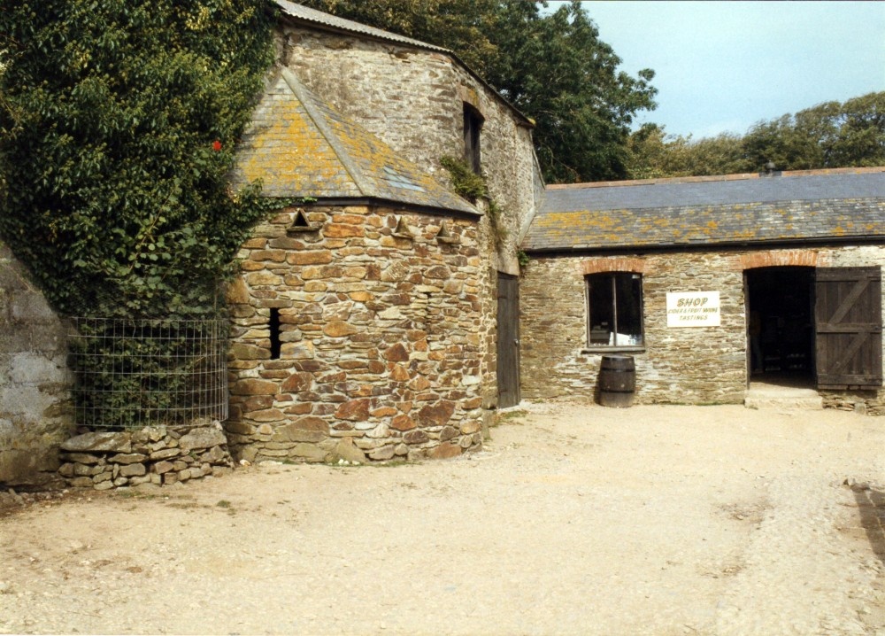 Callestock Cider Farm, Penhallow, Cornwall. 1996. photo by Peter Evans