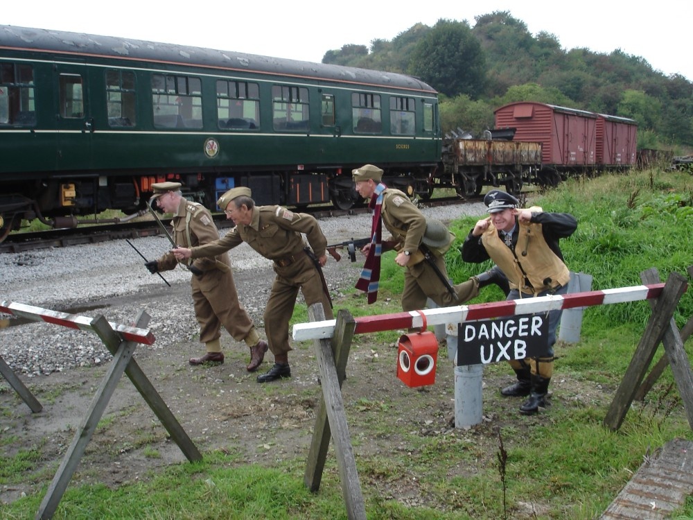 A WW2 Event at Embsay and Bolton Abbey Railway, North Yorkshire. Run for cover!!!