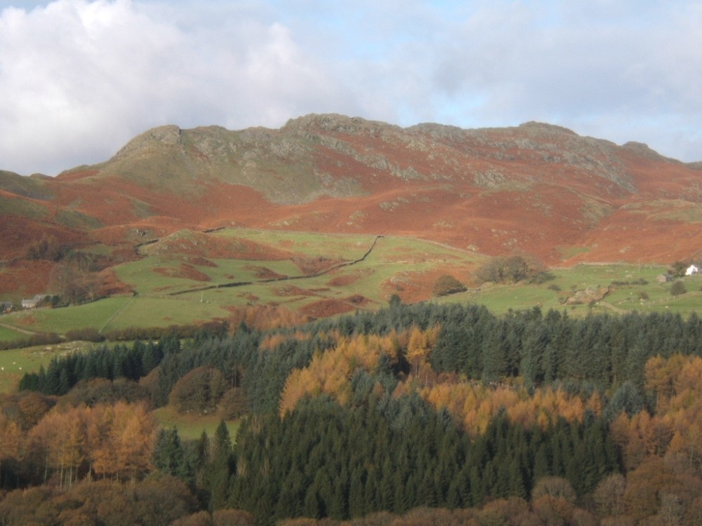 Photograph of Looking across the Lickle Valley near Broughton Mills, Cumbria, in autumn.