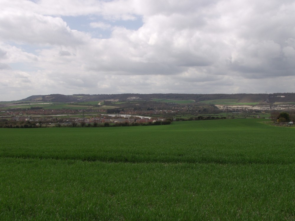 View of Wouldham from the Pilgrims Way Wouldham, Kent
