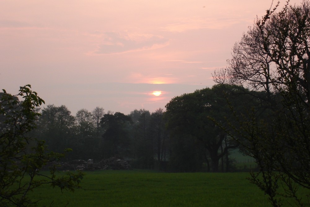 Photograph of Sunset at Capernwray Hall, Capernwray