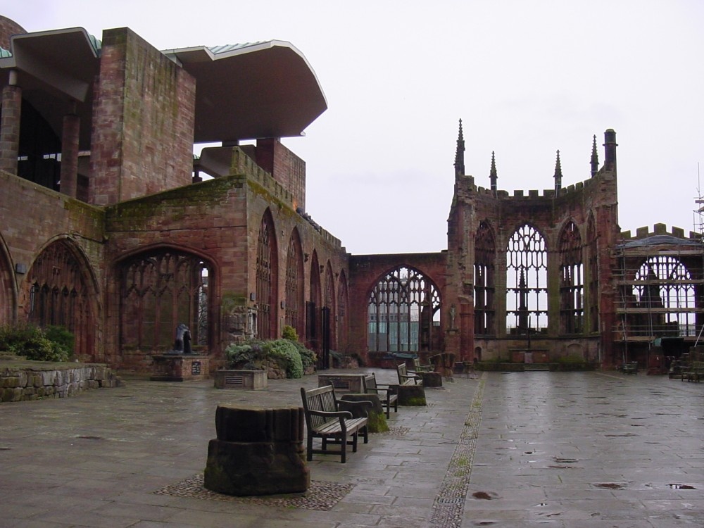 A picture of Coventry Cathedral photo by Karen Mcclain - Michigan Usa
