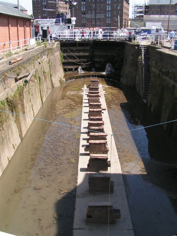 Dry Dock at Gloucester Docks, Gloucestershire