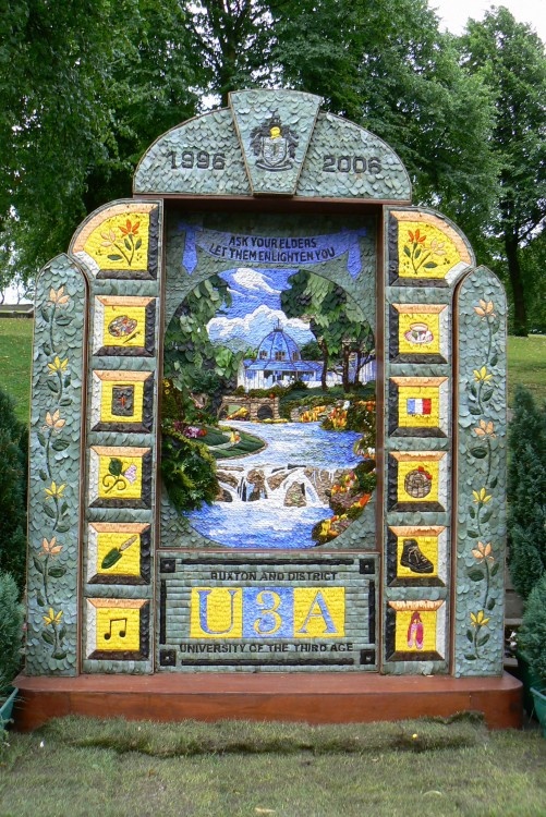 Well Dressing. St Anne's Well, Buxton, July 9, 2006