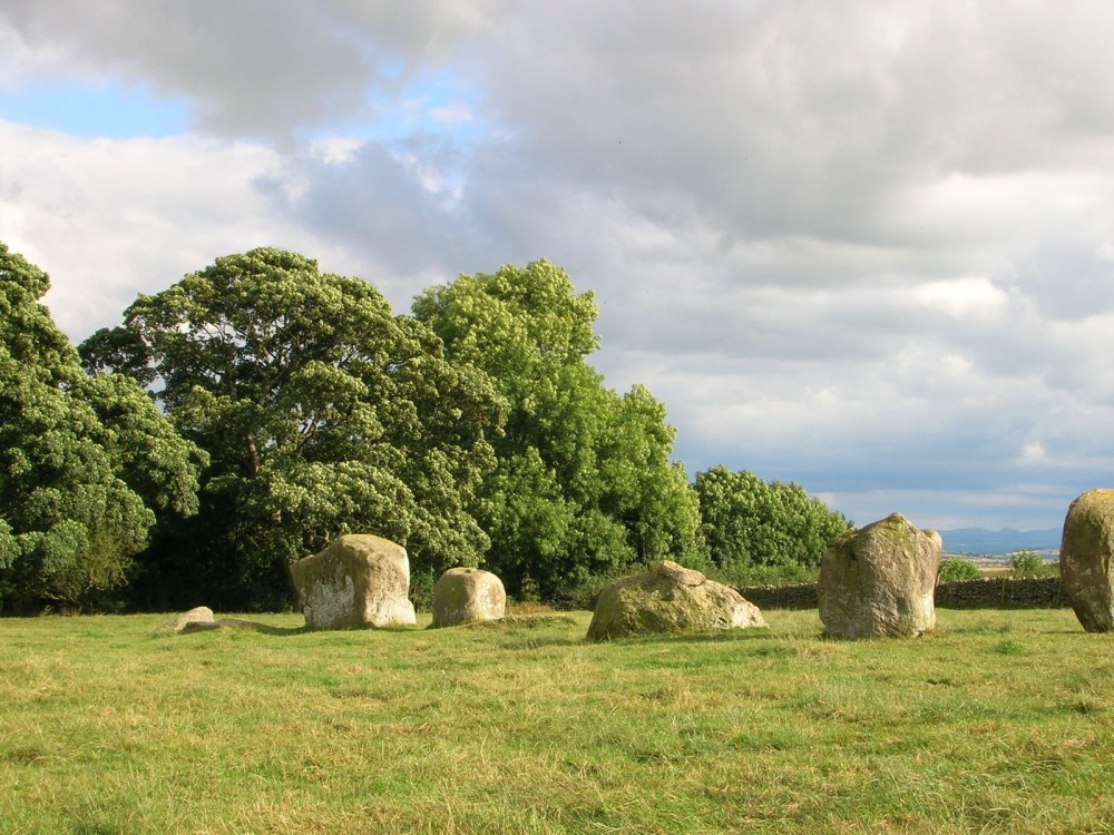 Long Meg & her Daughters (Maughanby Circle)- near Penrith, Cumbria photo by Erika