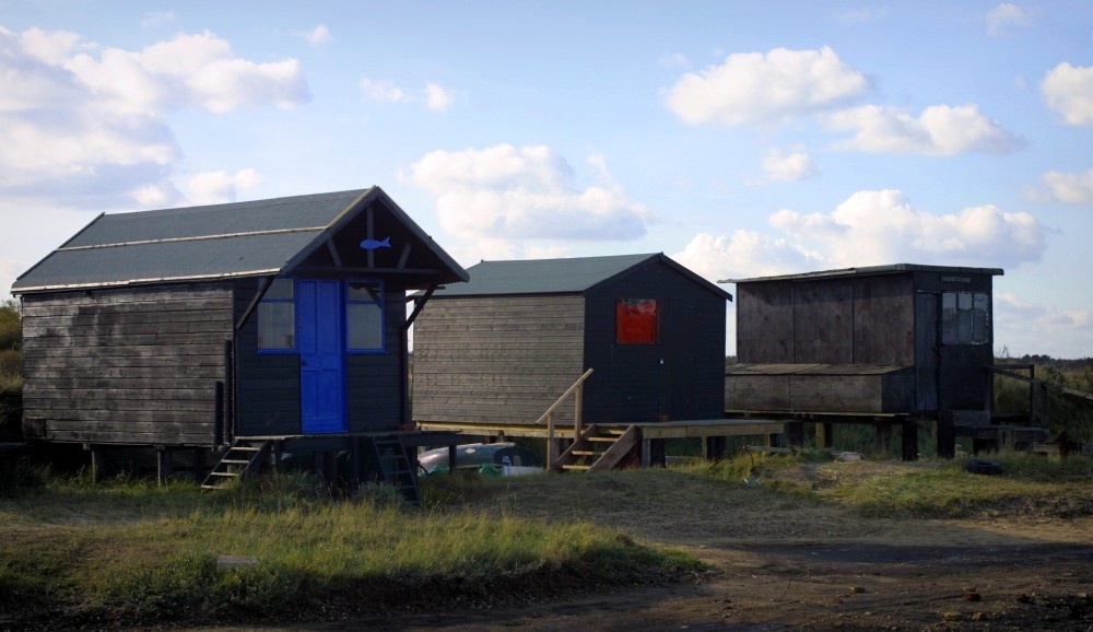 Photograph of Fishermen's sheds at Walberswick, Suffolk