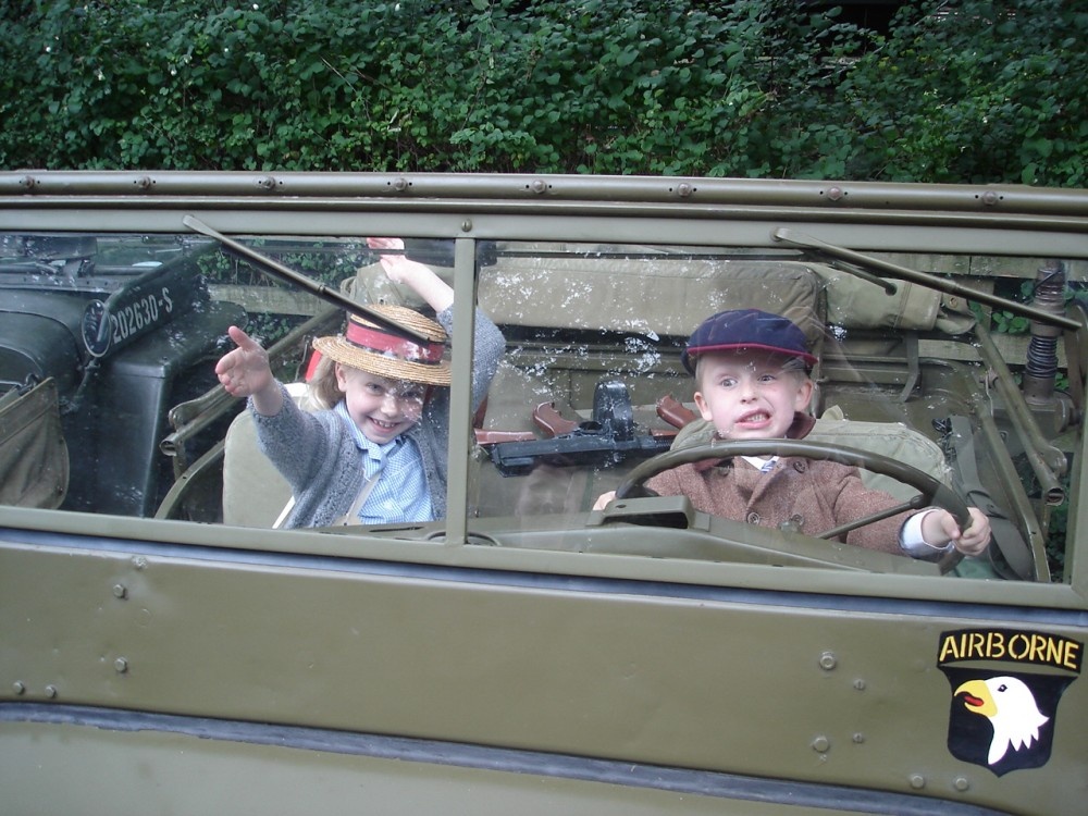 A WW2 Event at Pickering,North Yorkshire Moors Railway. 'Watch out for the Tree George'