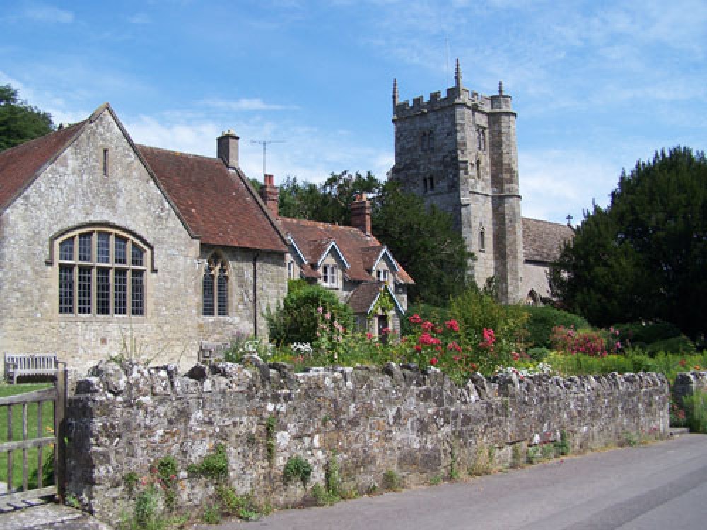 Photograph of East knoyle village hall & Church, East Knoyle, Wiltshire