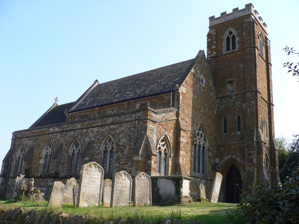 Photograph of Bisbrooke Church, Rutland
Completely re-built 1871. Tower built 1914. Grade II listed.