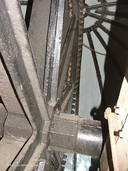 This is another view of the gearing inside Wilton Windmill.