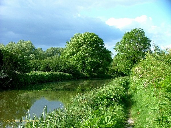 Kennet & Avon Canal Stormy sky near Little Bedwyn, Wiltshire
