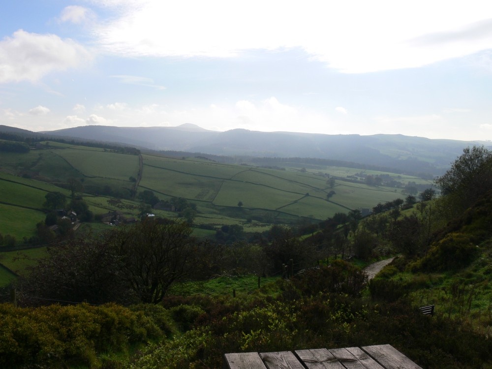 Tegg's Nose Country Park, Cheshire. View from the cobbled path down from the Country Park Car Park photo by Christopher Haselden