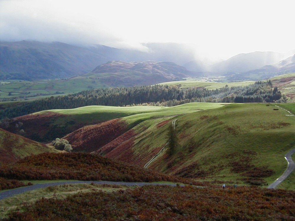 on the way up Skiddaw, Lake district.