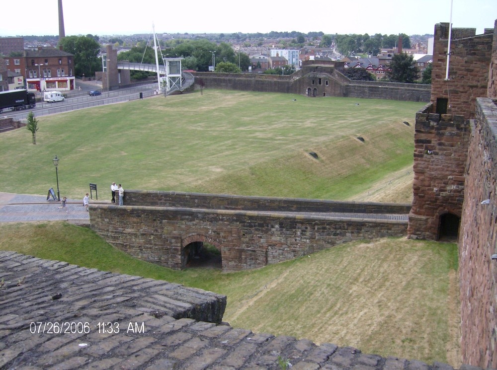 Looking out the top of the castle. Carlisle Castle, Cumbria photo by Jean