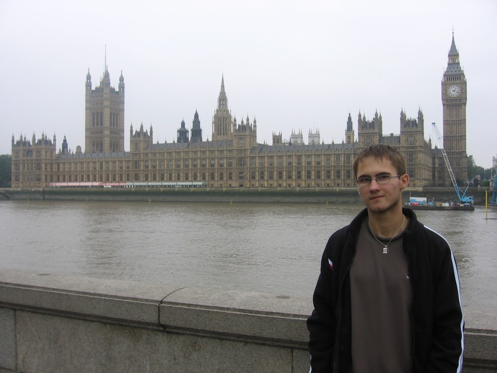 London, Houses of Parliament, traveller Jirka Volcik