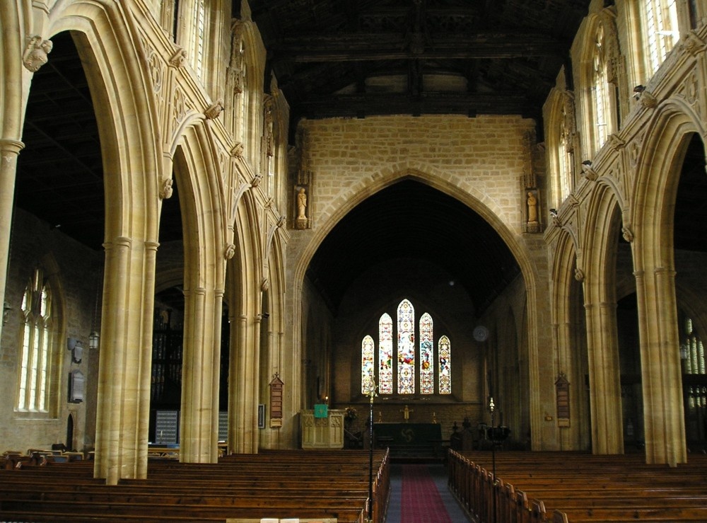 Martock church interior