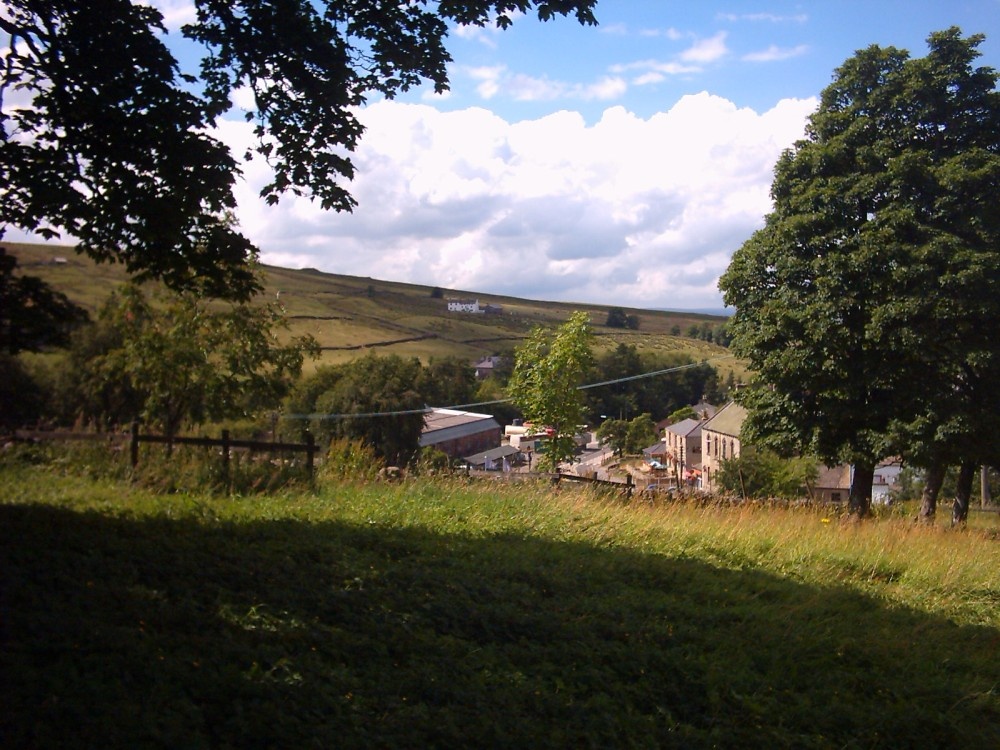 Photograph of Nenthead - Miners Arm's Public house. Viewed from an Inhabited field.