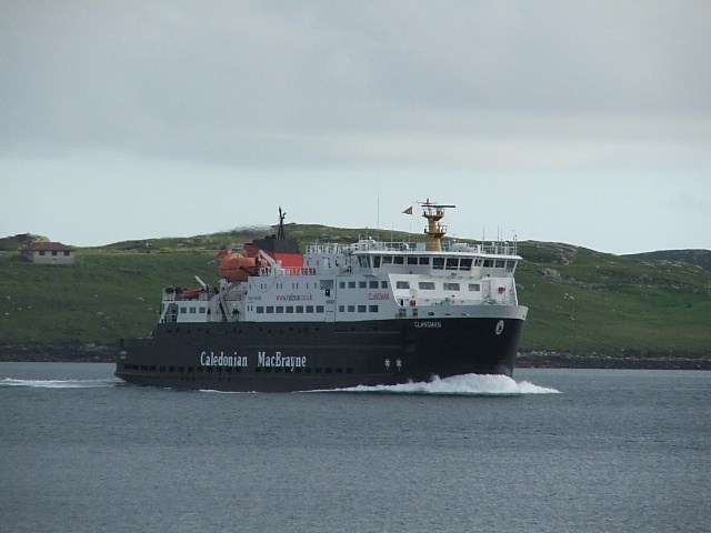 Calmac Ferry incoming into Castlebay