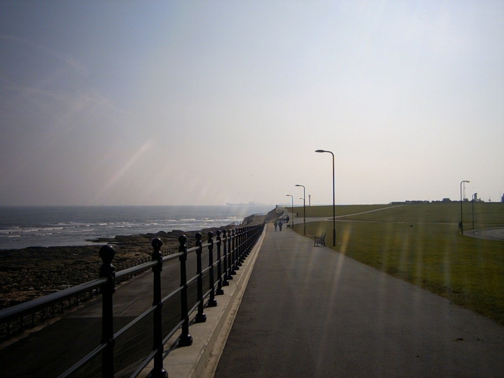 The Town Moor and promenade in Hartlepool, County Durham.