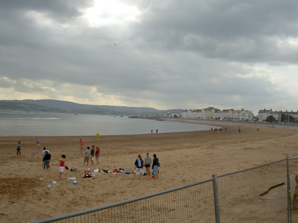 Exmouth beach, Devon.
