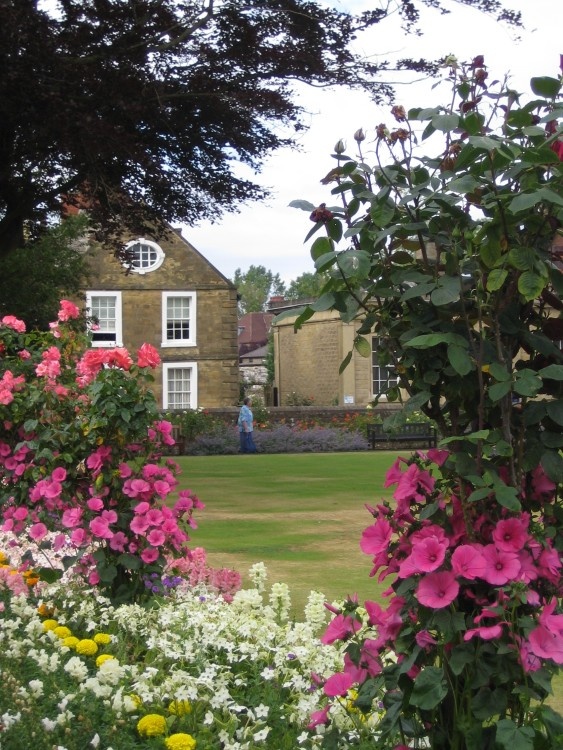 Gardens in Bakewell, Derbyshire.