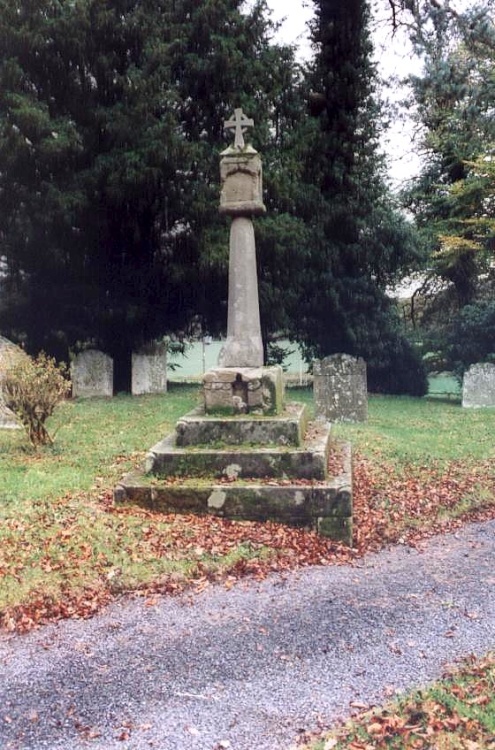 The restored churchyard cross, Knill, Herefordshire