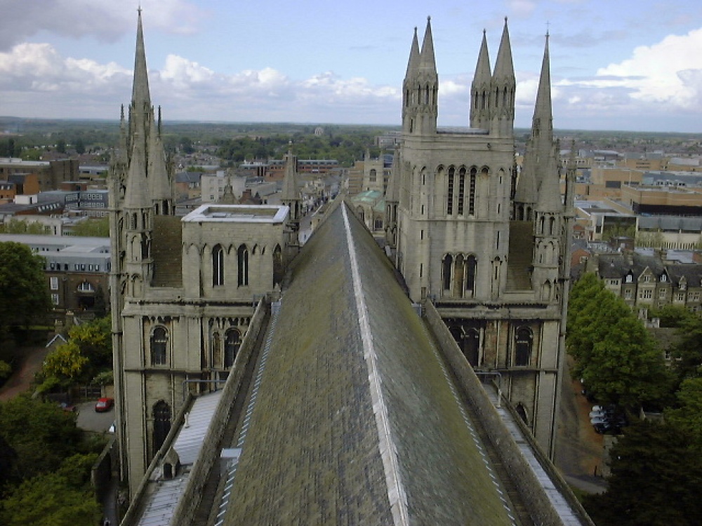 Peterborough from the Cathedral Roof photo by Ken Ince
