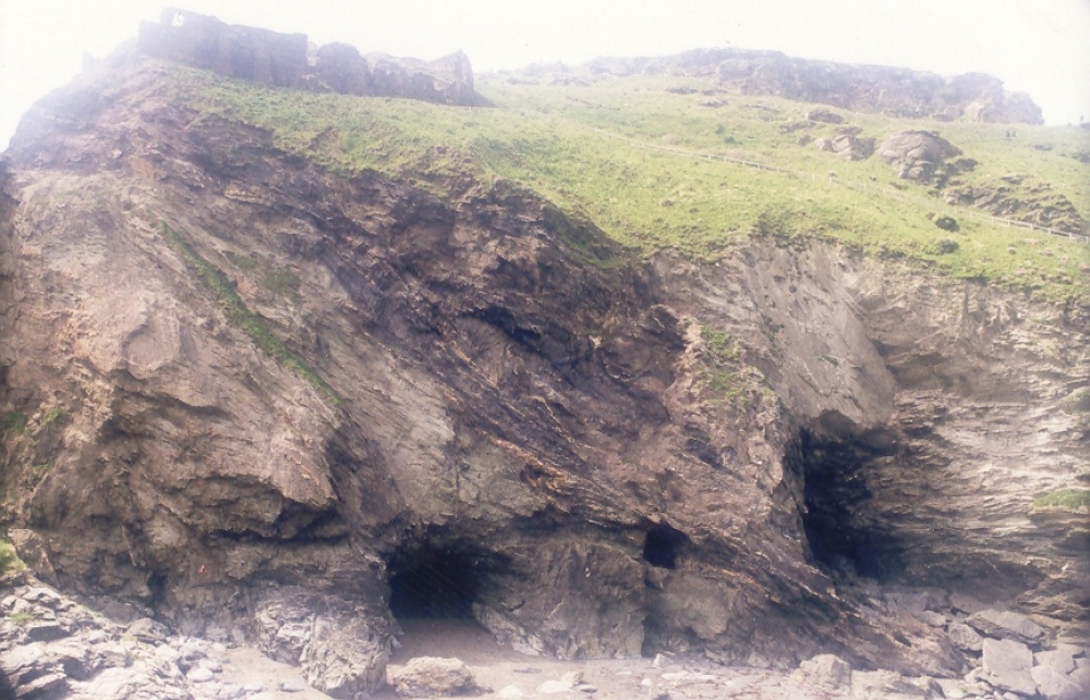 Merlin's Cave, Tintagel, Cornwall.