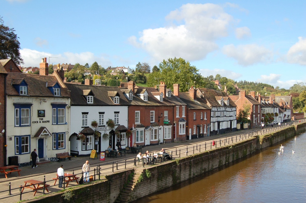 Riverside view in Bewdley, Worcestershire