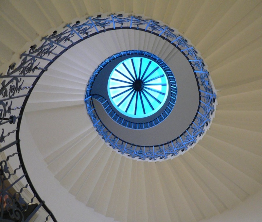 The Tulip staircase at The Queen's House, Greenwich.