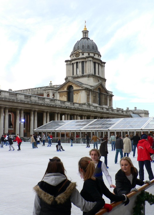 Ice rink at The Royal Naval College, Greenwich