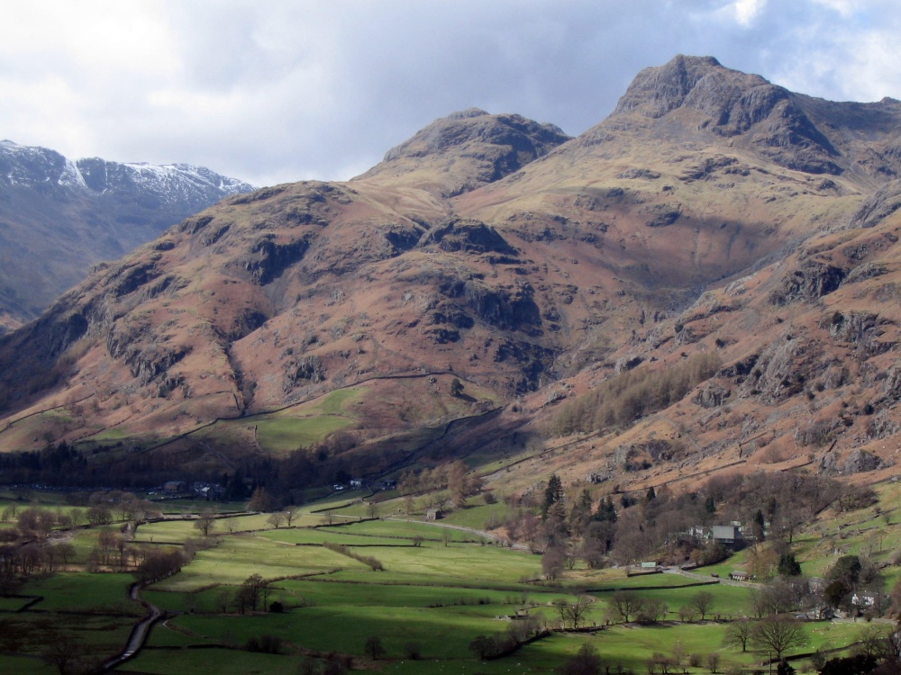 The Langdale Pikes in the Lake District