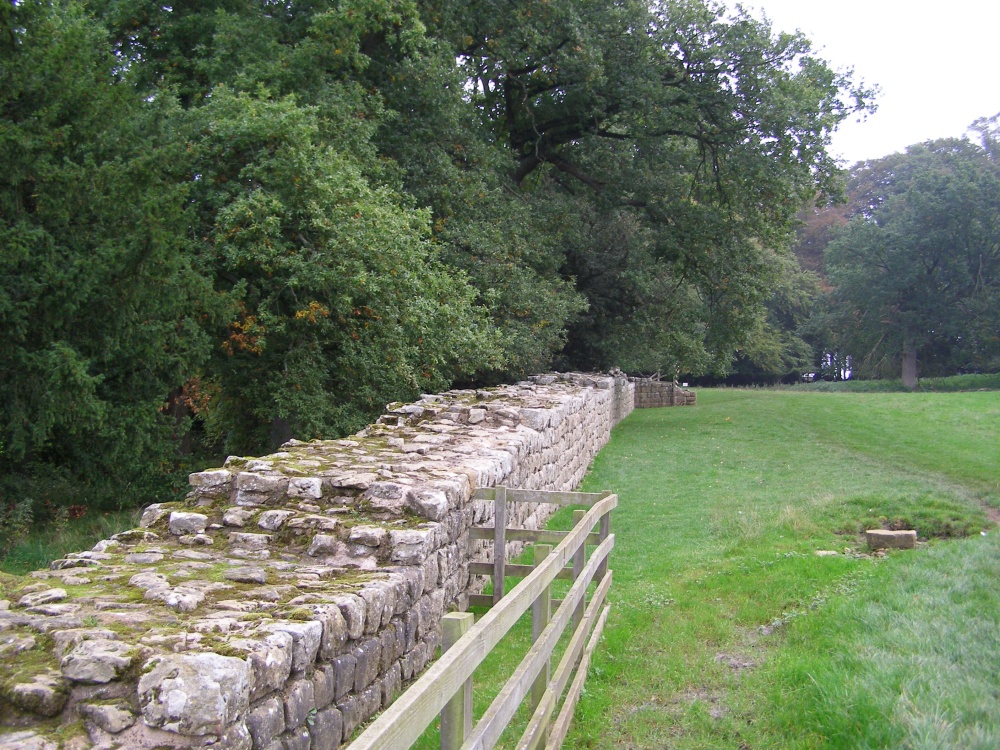 Hadrian's Wall at Brunton Turret, near Chollerford, Northumberland - Oct, 2006 photo by Charley Renfro