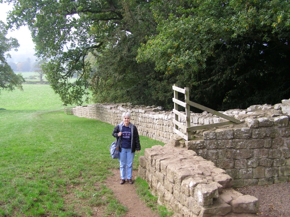 Hadrian's Wall at Brunton Turret, Northumberland photo by Charley Renfro