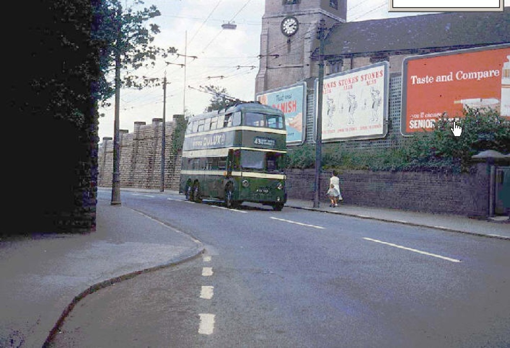 Photograph of View looking at St Marys Church, Bulwell, Nottingham (circa 1966)