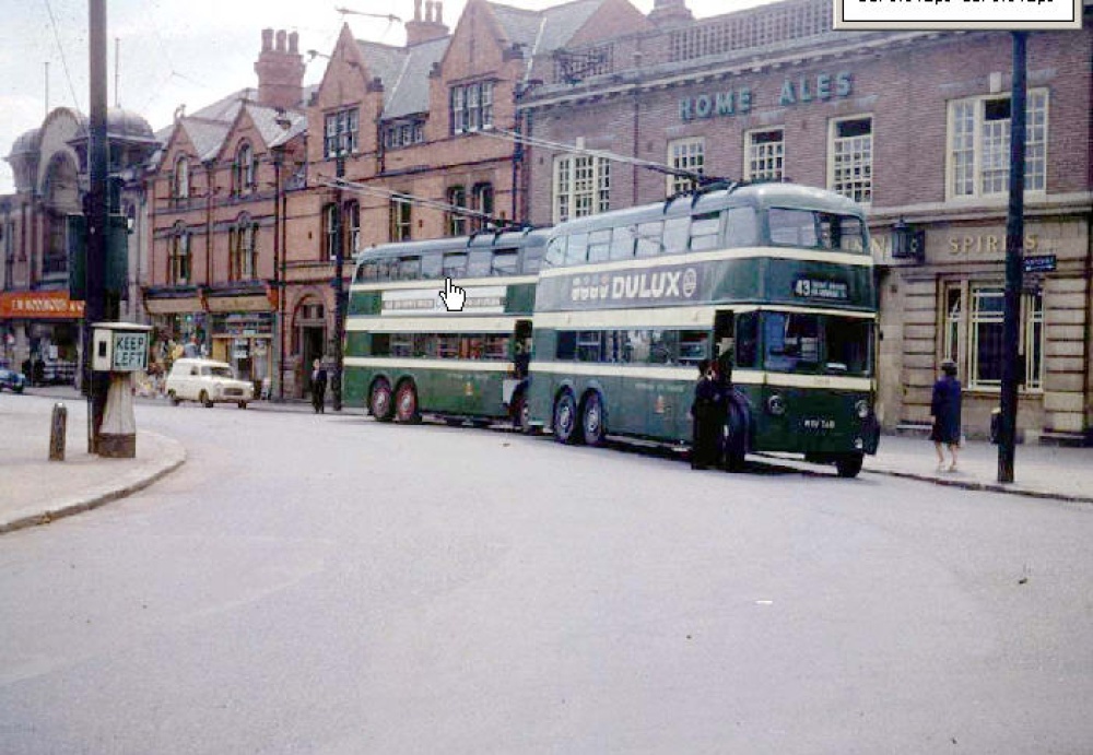 View of the market place in Bulwell, Nottingham (circa 1966)