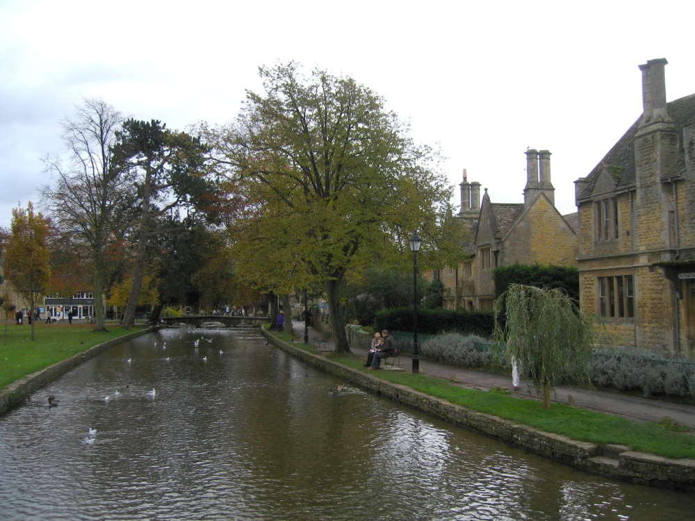 The river, Bourton-on-the-Water, in the Cotswolds.
