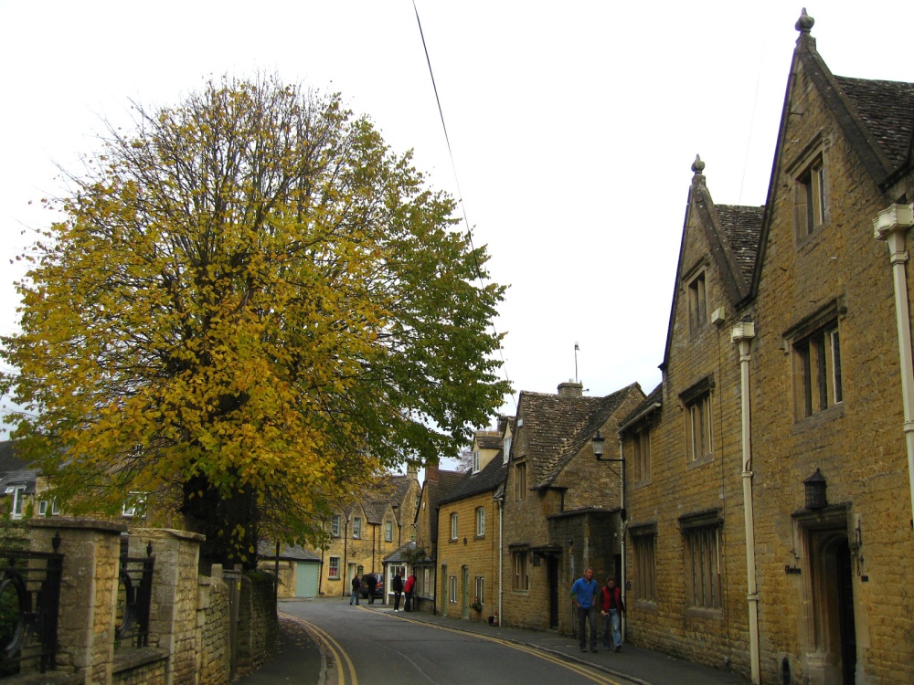 Honey coloured houses, Bourton-on-the-Water, in the Cotswolds.