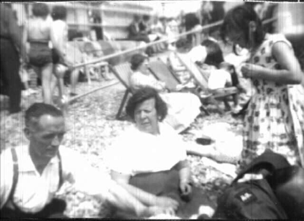 My Parents & sister on the Bognor Beach in around 1960