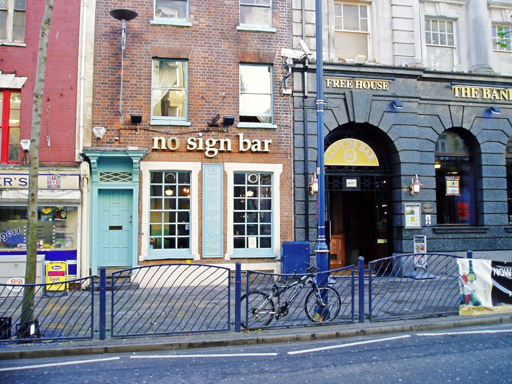 No Sign Wine Bar, circa 1722. Swansea