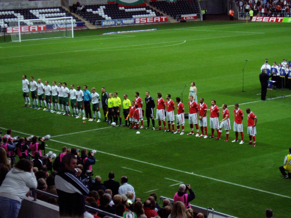 Wales v Bulgaria at Swansea city's Liberty Stadium 2006.