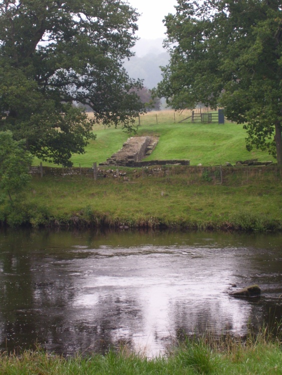 Remants of Hadrians Wall, Chesters Roman Fort, Northumberland