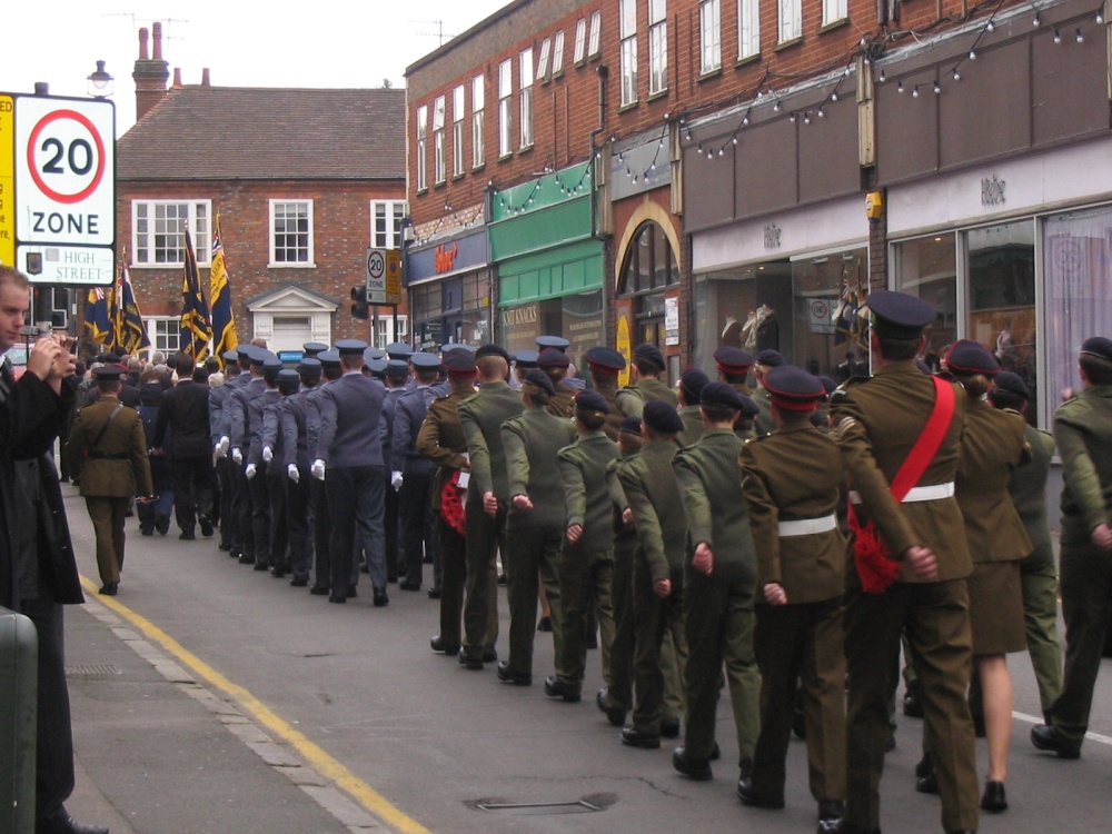 Remembrance Day Parade November 2006, Lower Kings Road, Berkhamsted, Hertfordshire.