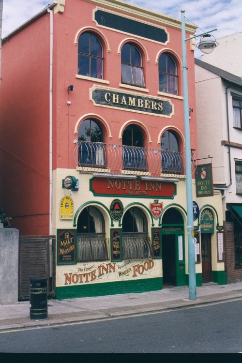 The colourful Notte Inn, Plymouth, Devon.